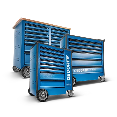 GEDORE Werkzeugwagen und Werkbänke für Industrie und Handwerk