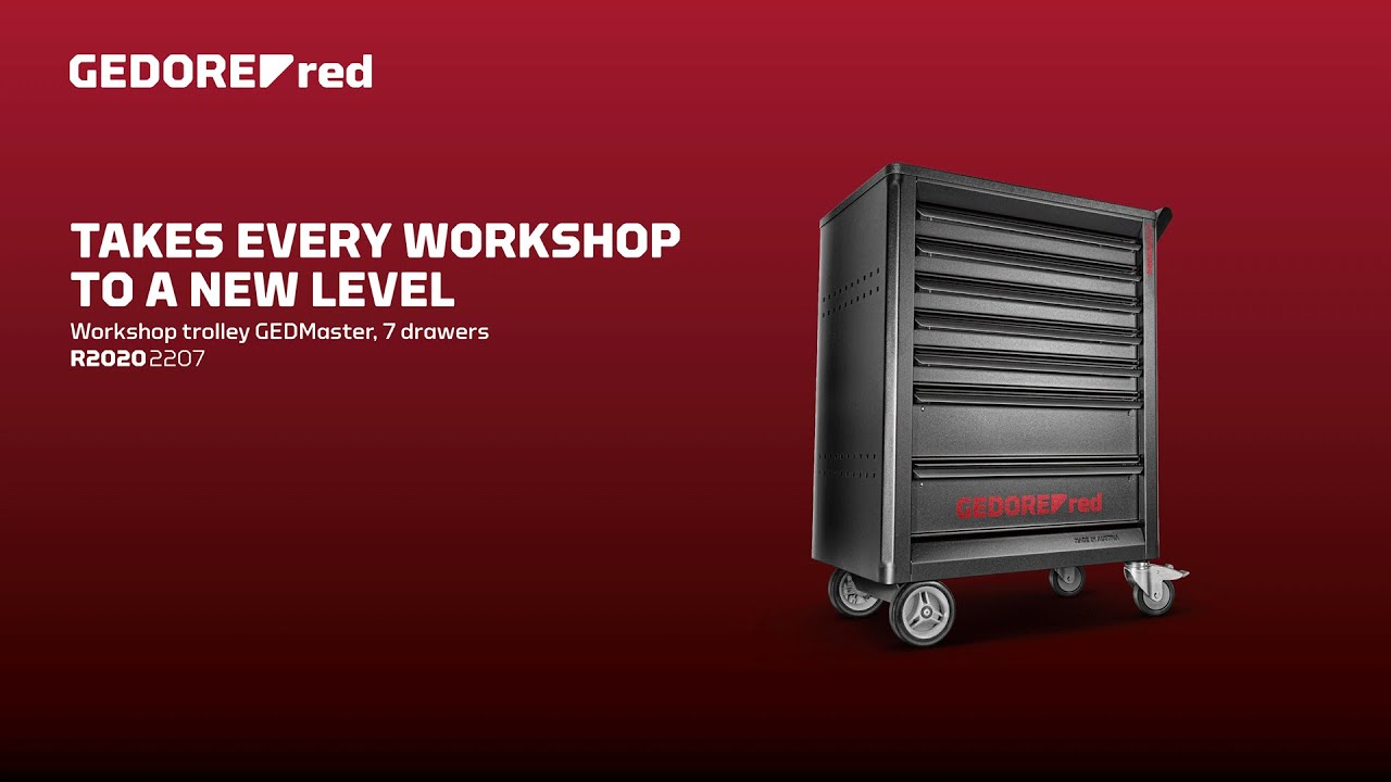 Order Meets Design: GEDORE red Workshop Trolley GEDMaster R20202207