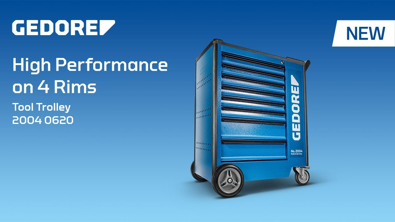 High-performance workshop trolley | GEDORE tool trolley 2004 0620