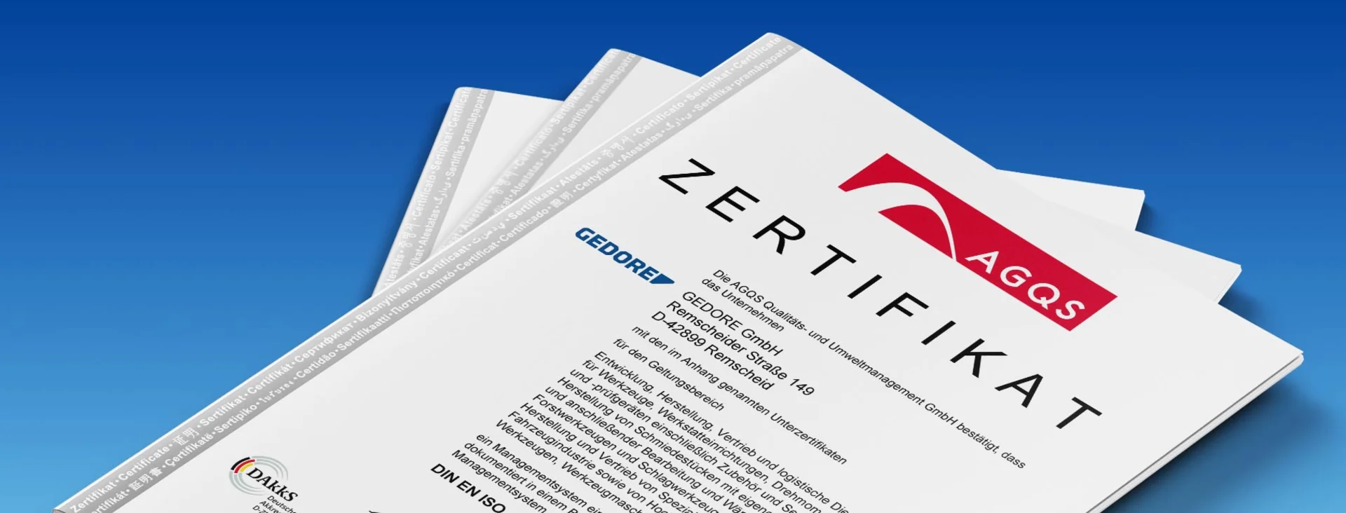GEDORE Zertifikate