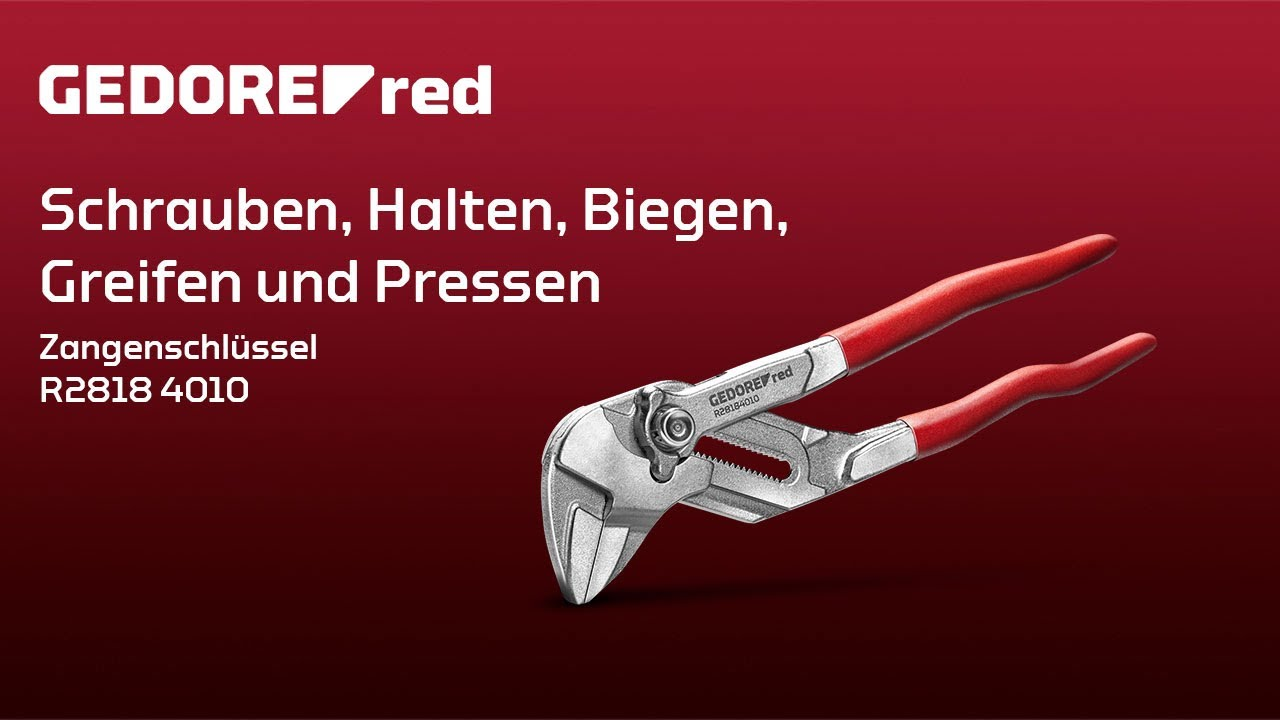 Schrauben, Halten, Biegen, Greifen & Pressen | GEDORE red Zangenschlüssel