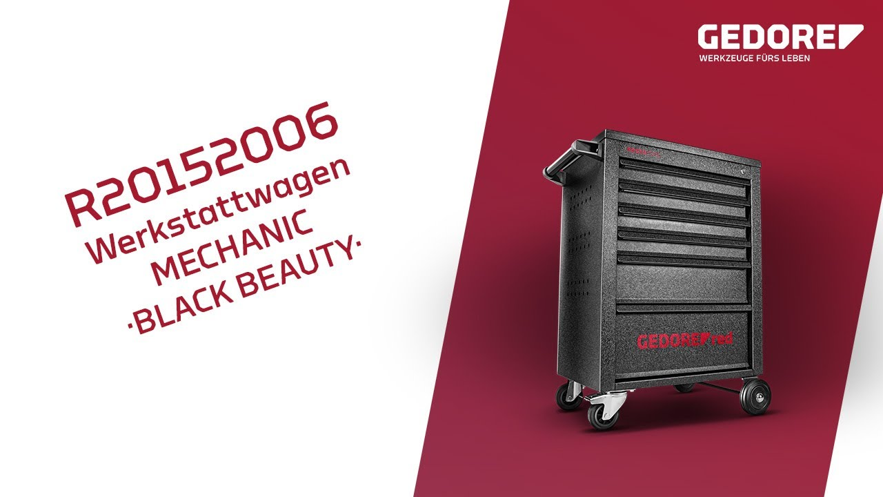 GEDORE red Werkstattwagen | MECHANIC R20152006 | 6 Schubladen für alle deine Werkzeuge