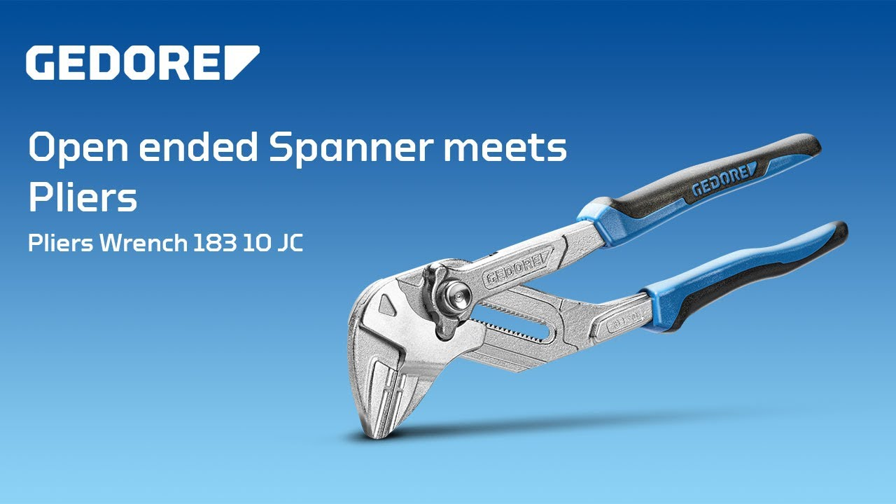 Open ended spanner meets pliers | GEDORE Pliers Wrench 183 10 JC
