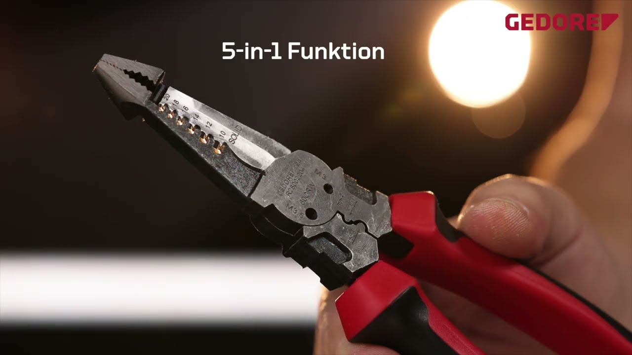 5-in-1 Power! 🔧 GEDORE R28002204 – Multi-Abisolierzange für Elektro