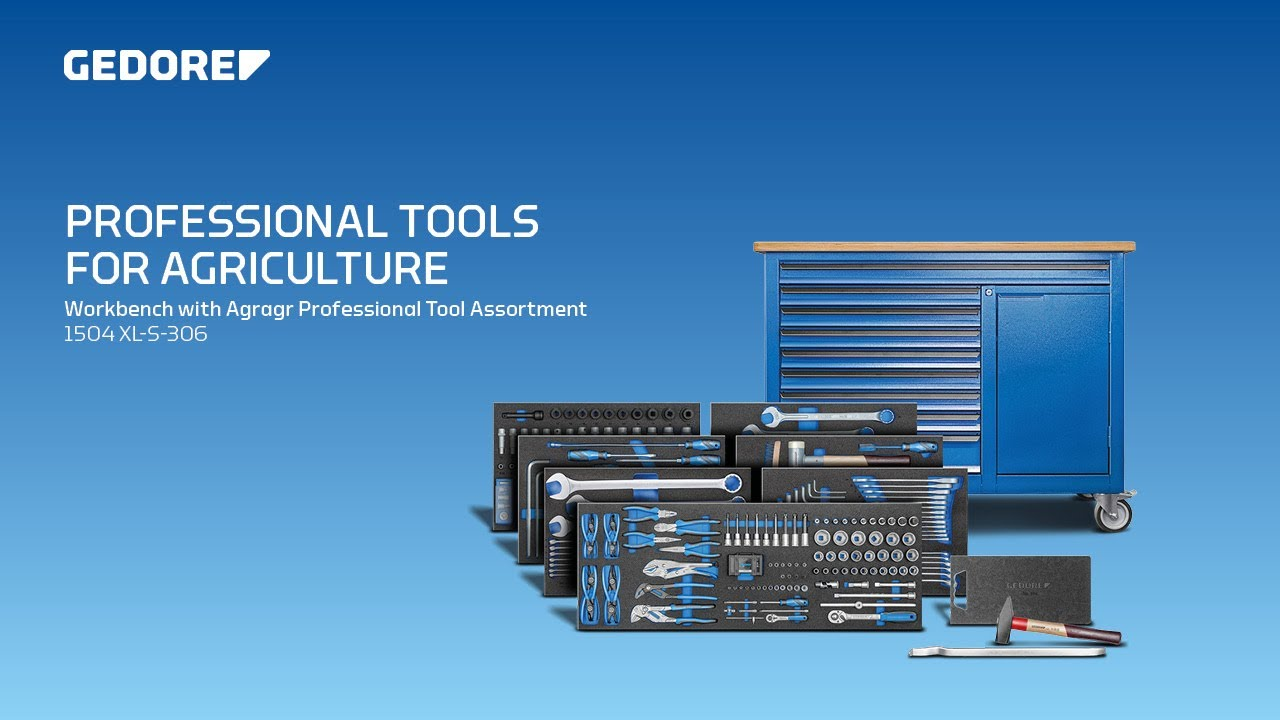 Professional tools for agriculture – Workbench with 306-piece professional asssortment1504 XL-S-306