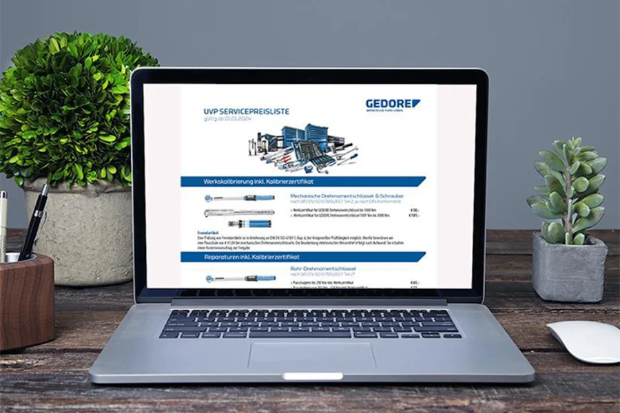 GEDORE Servicepreisliste
