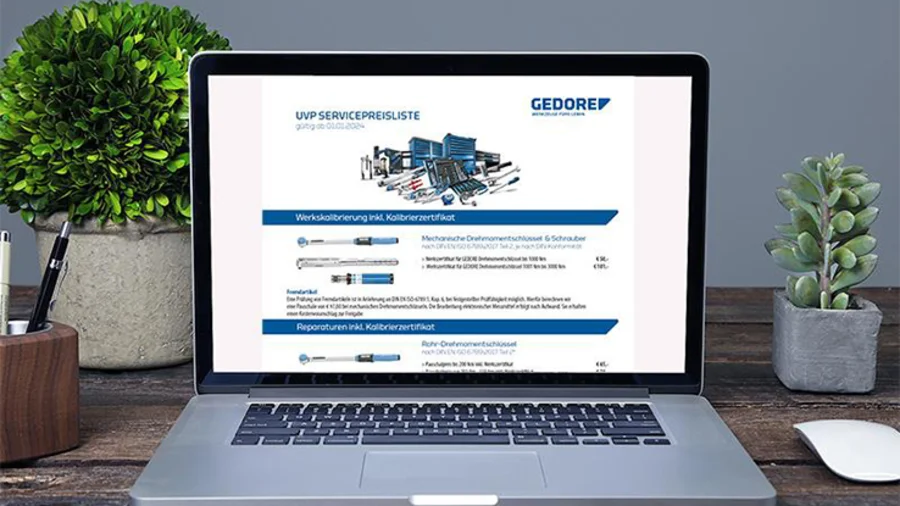 GEDORE Servicepreisliste