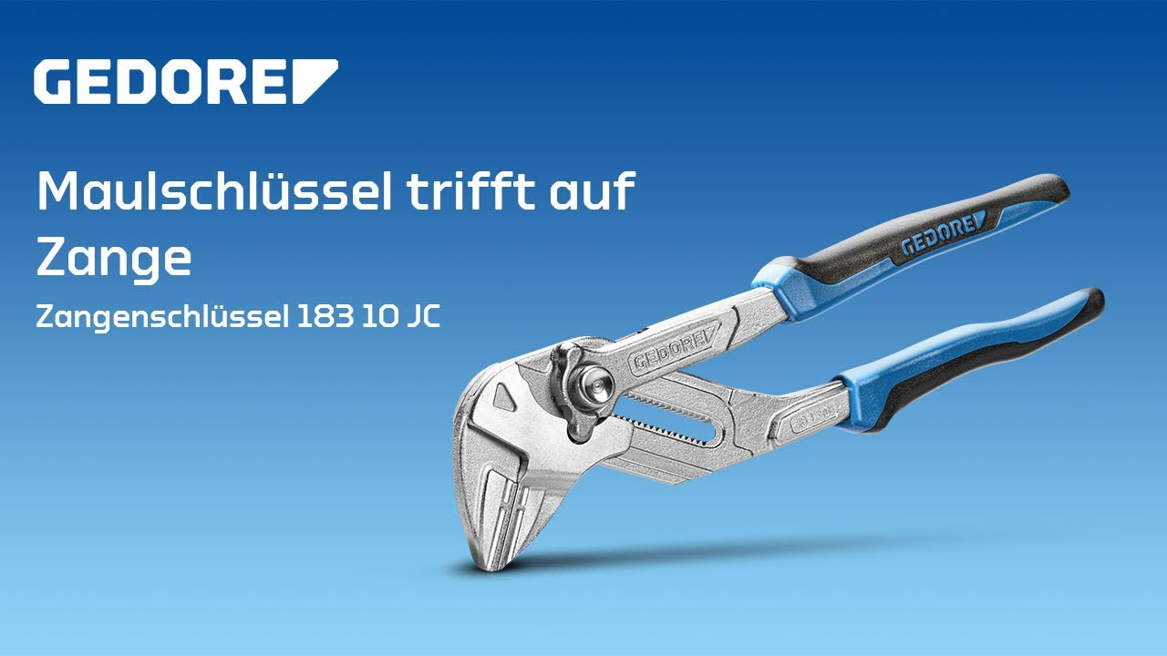 Maulschlüssel trifft auf Zange | GEDORE Zangenschlüssel 183 10 JC