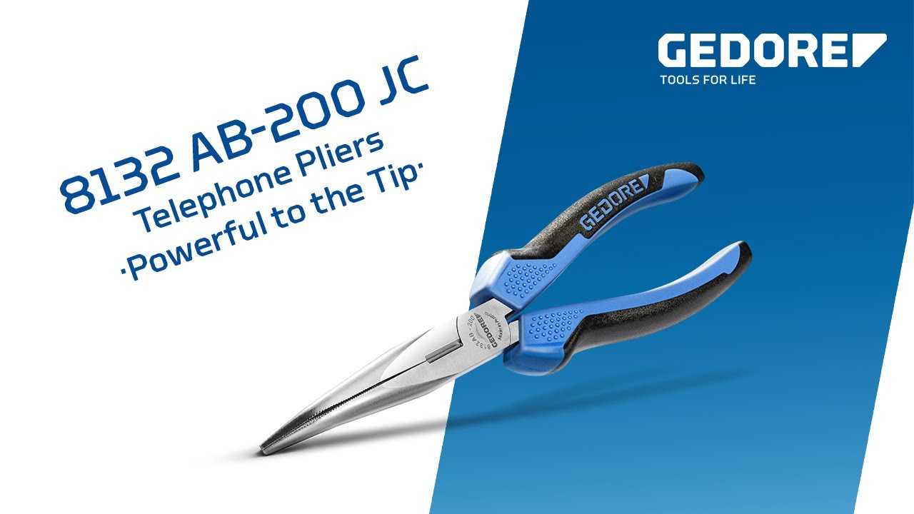GEDORE Plier 8132 AB 200 JC: 3 in 1