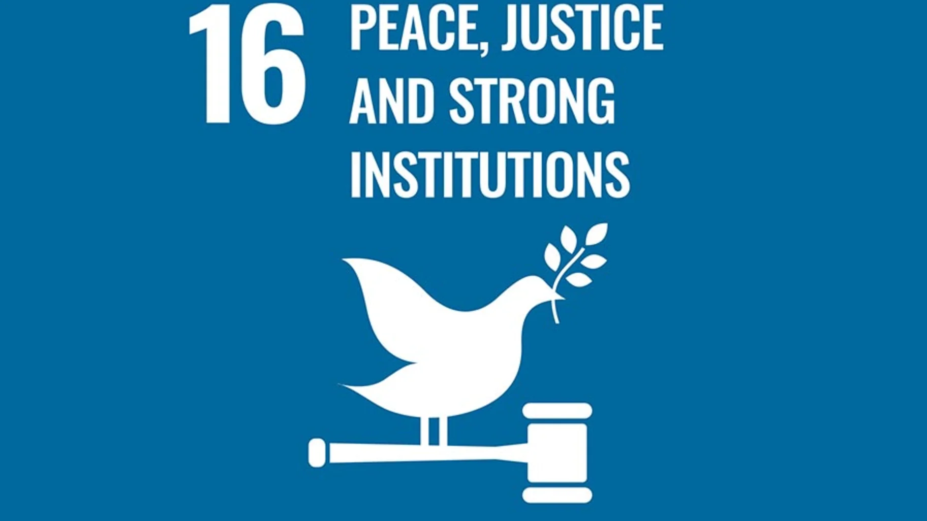 SDG Goal PEACE, JUSTICE AND STRONG INSTITUTIONS