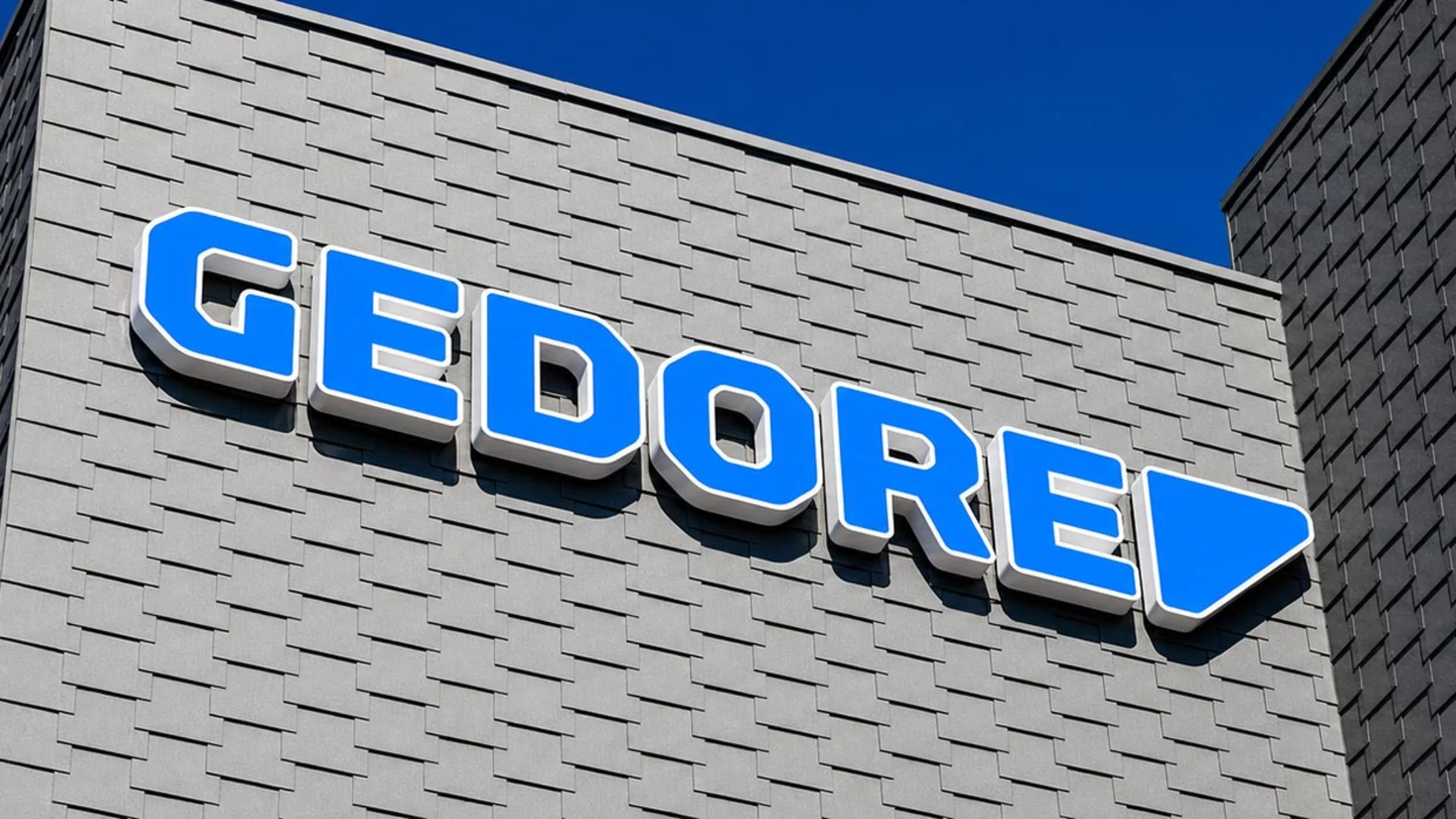GEDORE logo on the façade of the company building