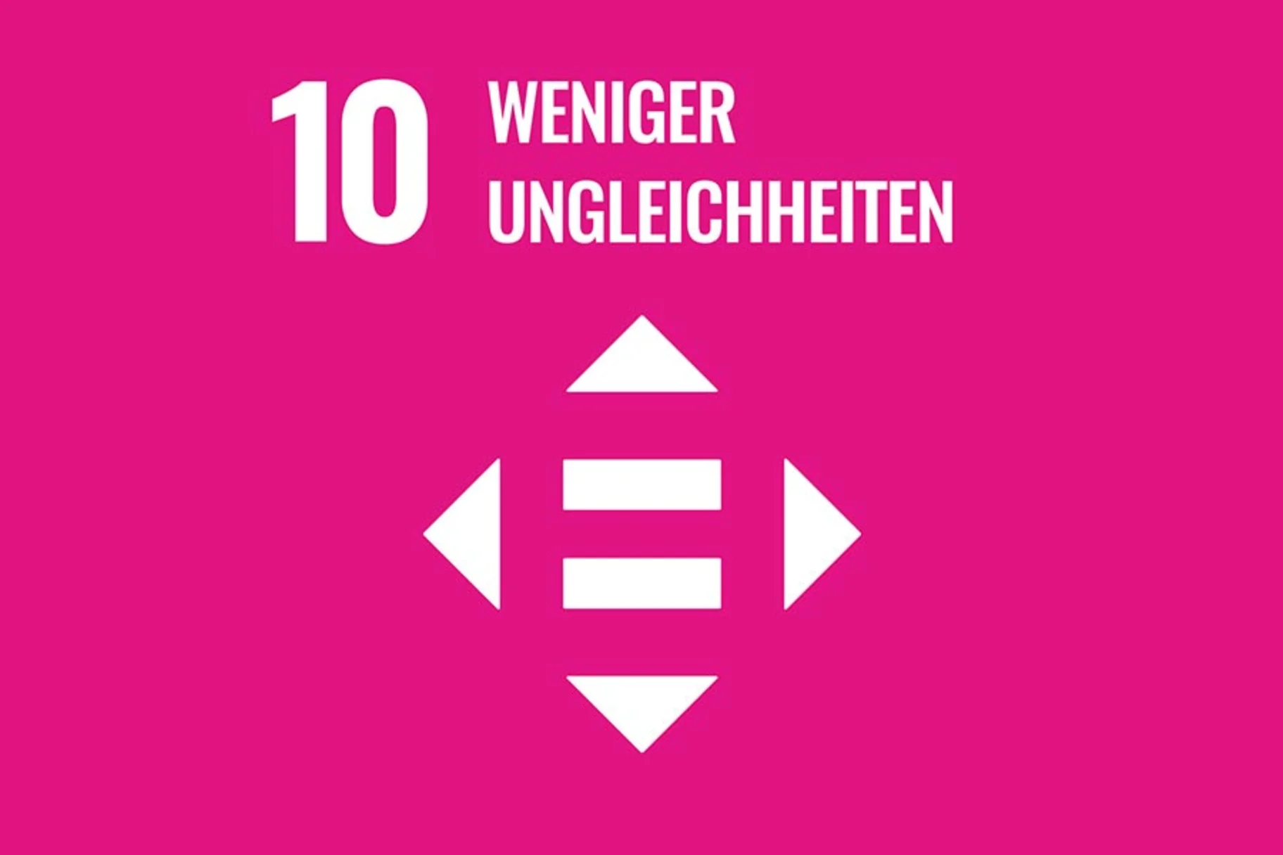 SDG Ziel WENIGER UNGLEICHHEITEN