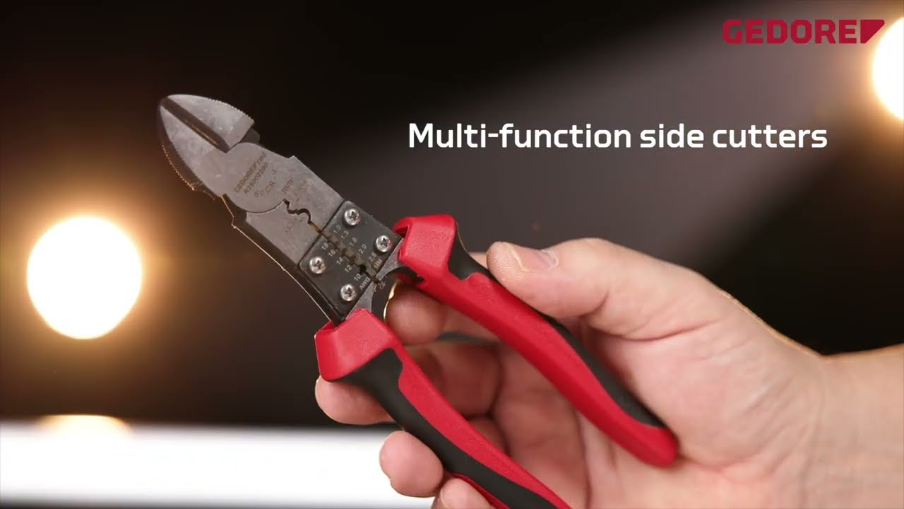 4-in-1 Multi-Talent! 🔧 GEDORE red R28002200 – Multi Side-Cutting Pliers