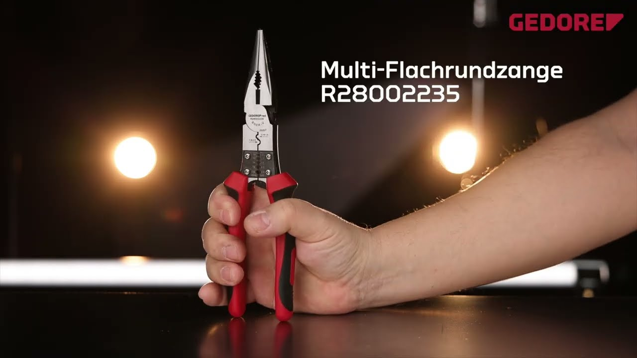 4-in-1 Kraftpaket! 🔧 GEDORE R28002235 – Multi-Flachrundzange 9"